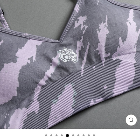 NWT large LONE "EVERSON" SEAMLESS BRA IN ORCHID NATIVE CAMO DarcSport Darc Sport - Picture 11 of 16